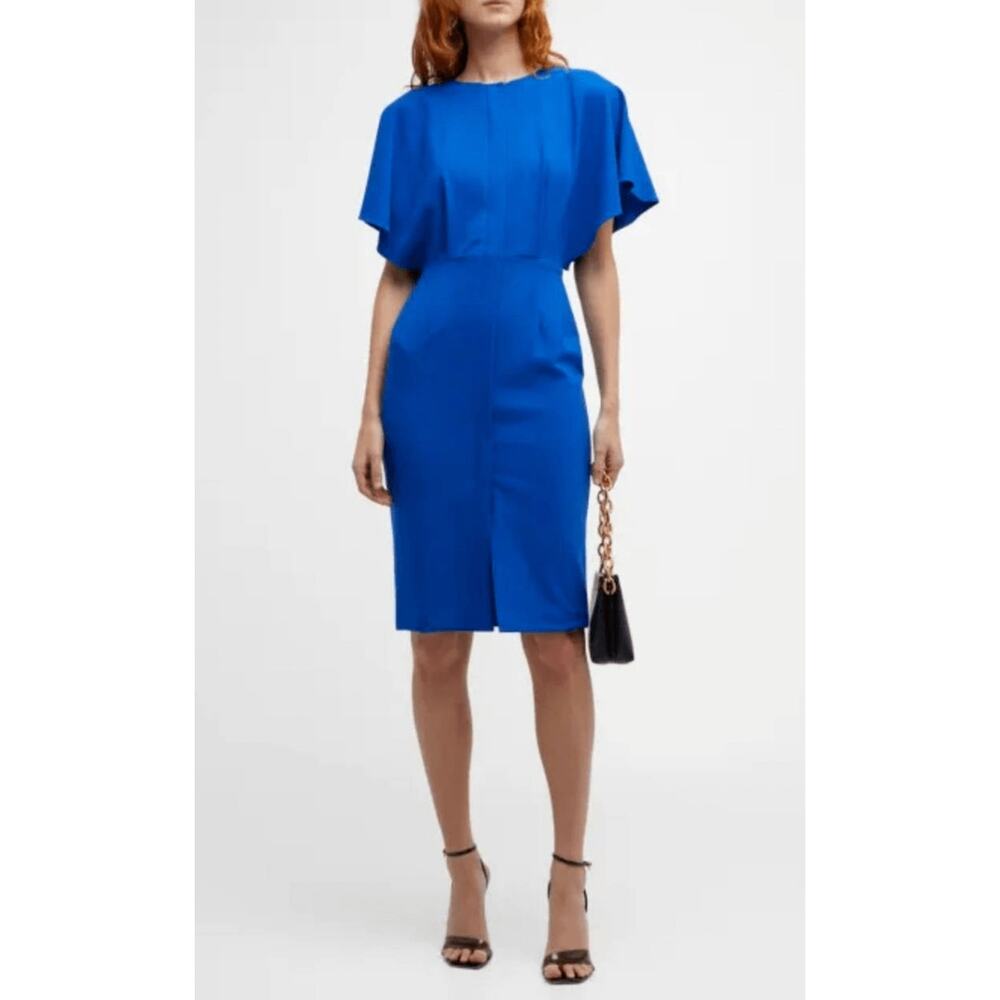 Black Halo Holland Sheath Dress in Cobalt Shoreline Blue Size 2 NEW